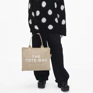 Marc Jacob’s The Tote Bag Canvas Large Tote Beige